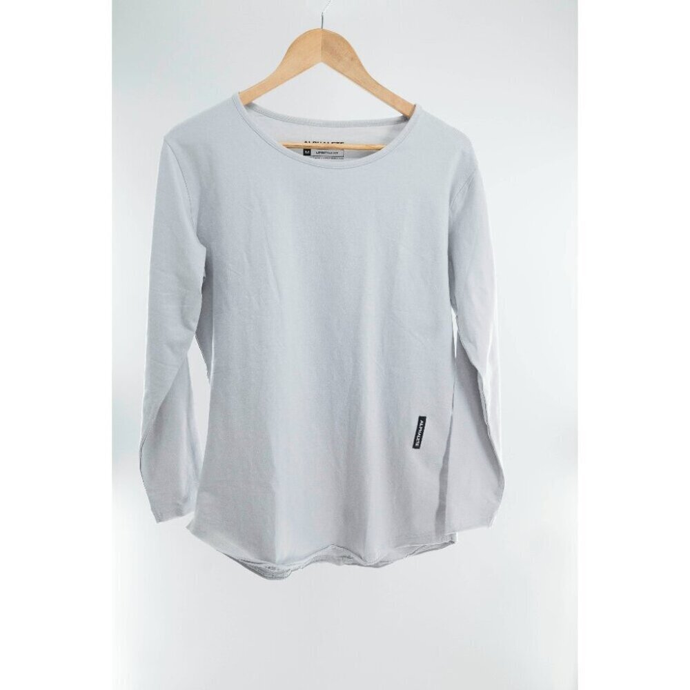 Alphalete Athletics Men's Long sleeve crewneck Gray shirt | Medium